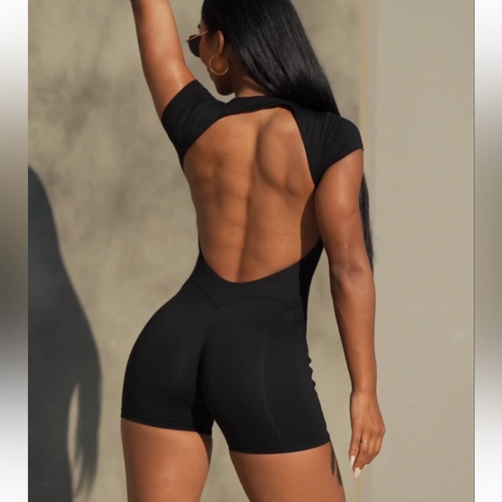 Bombshell Sportswear Black Shorts Bodysuit